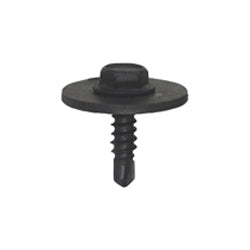 #8-18 x 5/8 Inch Black Indented Hex Head Drill Point Screw