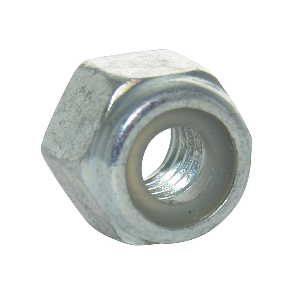 M20 x 2.5 Coarse Din 982 Zinc Plated Class 8 Nylon Insert Locking Jam Nut