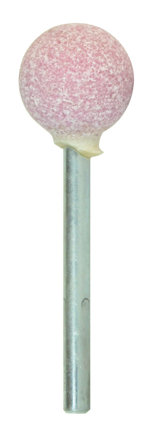 1/2 Inch x 1/2 Inch B121 Shape Vitrified Mounted Point Abrasive With 1/8 Inch Shank