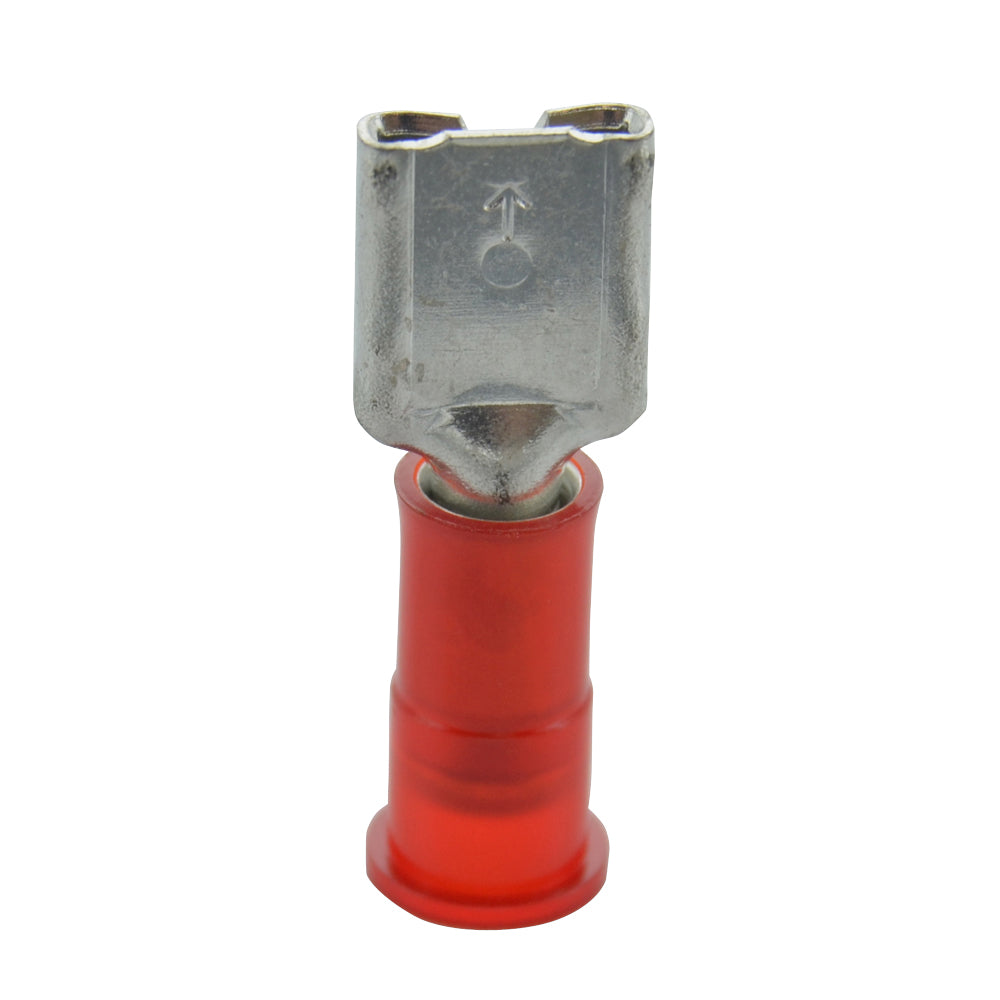 22-18 Gauge Female Quick Disconnect 3/16" Ultra-Tuff Nylon Insulated Red