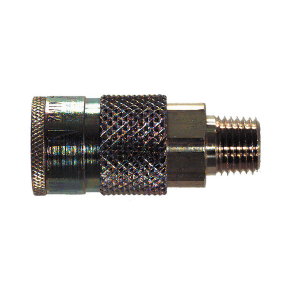 1/4 Inch Basic Size Tru-Flate / Parker Style Interchange Coupler Male 1/4 Inch Npt