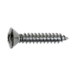 #8 x 7/8 Inch Chrome Alloy Steel Oval Head Type-Ab Self-Tapping Sheet Metal Screw
