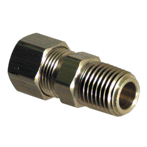 3/8 Inch Tube X 1/8 Inch Male Pipe Brass Self-Align Tube Male Connector