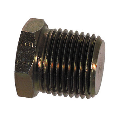 1-1/4 Inch 5000 psi Zinc Plated Yellow Dichromate Carbon Steel Pipe Hex Head Plug