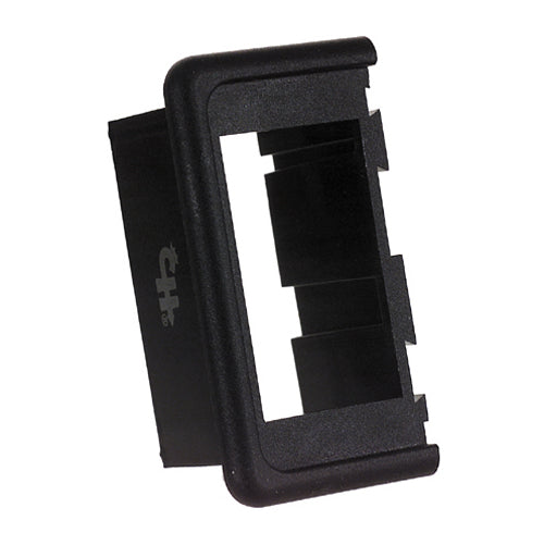 Non-Glare Matte Black Textured Rocker Switch End Bezel