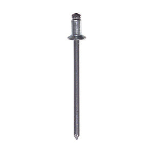 0.126 - 0.187 Inch Grip 1/8 Inch Dia x 0.337 Inch Trivalent Zinc Plated Steel Countersunk Head Blind Rivet