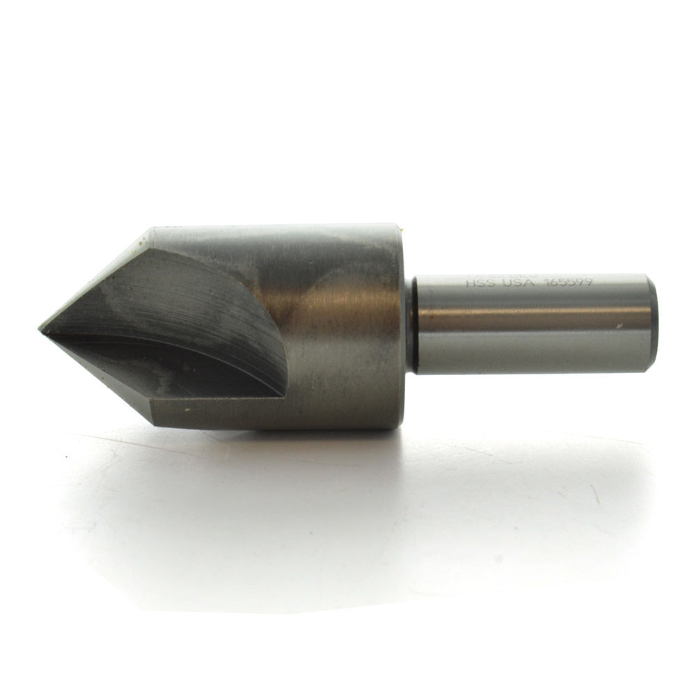1 Inch 3 Flute Black Oxide High Speed Steel T401 Fractional Size Center Reamer/Countersink