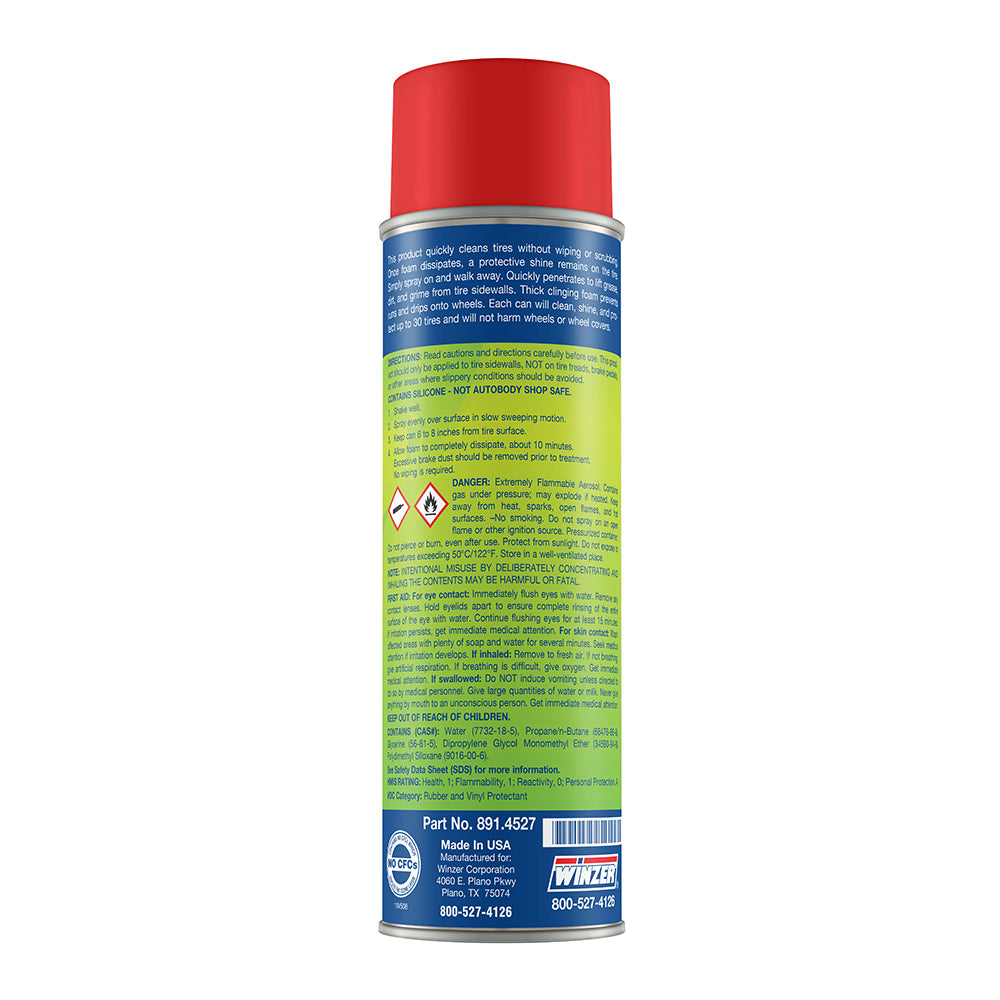 Winzer One Step Foaming Tire Shine - 15 Oz Net Wt. - Aerosol