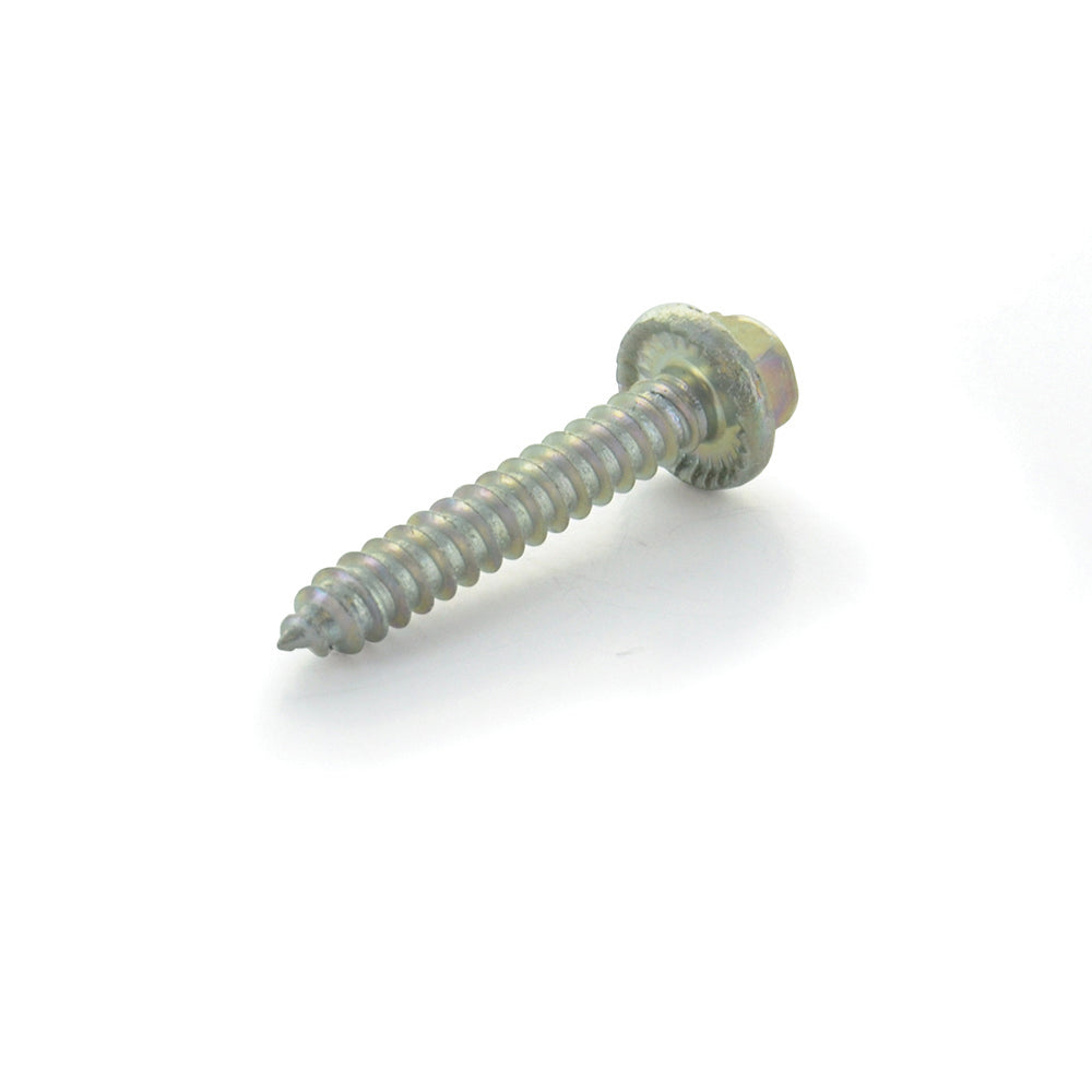 #8-18 x 1 Inch Slotted Hex Washer Head Crimptite Sheet Metal Screw (Sms) Zinc - Clearance