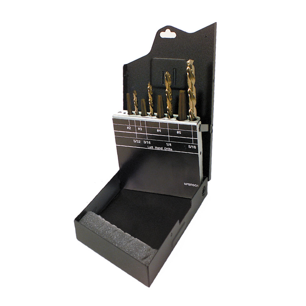 8-Piece Bolt Extractor and Left Handed Drill Set