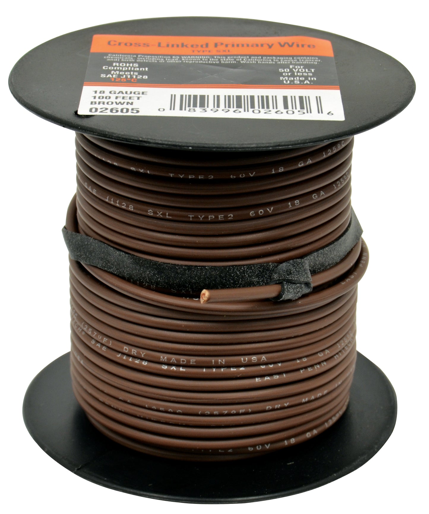 Cr Link Pri Wire Brn 18G 100'
