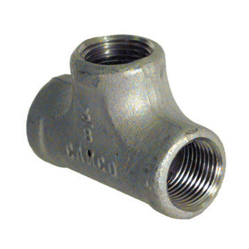 3/4" Schedule 40 NPT 316 Stainless Steel Straight Tee