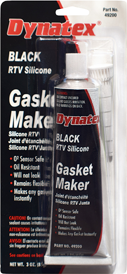 Dynatex Black RTV Silicone Gasket Maker - 3 oz