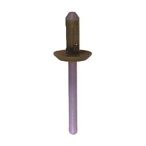 1/4 Inch x 2-3/16 Inch 5/32 - 15/64 Inch Grip White Nylon Blind Rivet