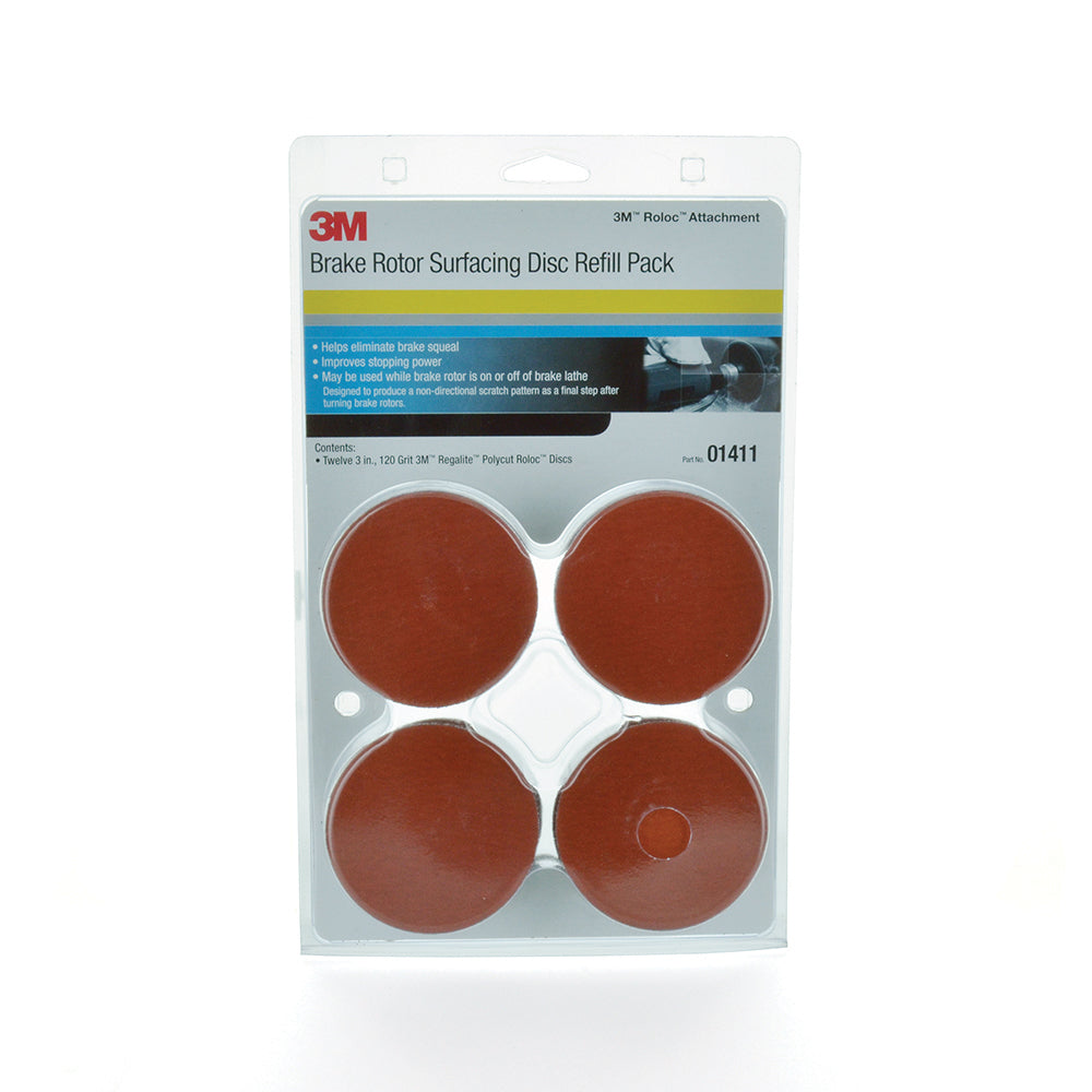 3M 3 Inch Roloc?Brake Rotor Surfacing Disc Refill Pack 120 Grit