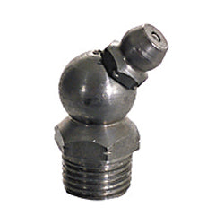 1/8-27 Passivated Stainless Steel 45 Degree Standard Shank Vanguard Hydraulic Grease Fitting