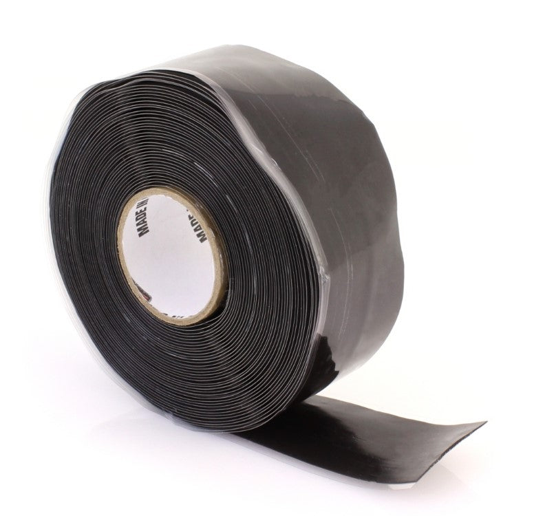 1 Inch x 20' Wrap N Seal Self-Fusing Silicone Tape Black