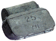 Standard Steel Wheel Weight 3.50 Oz. - 25 Per Box