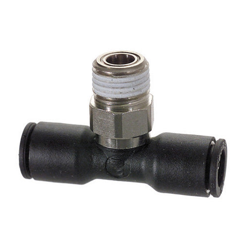 1/2 Inch x 1/2 Inch Male Bspt x Compression Glass Filled Nylon Tube Male Branch Tee
