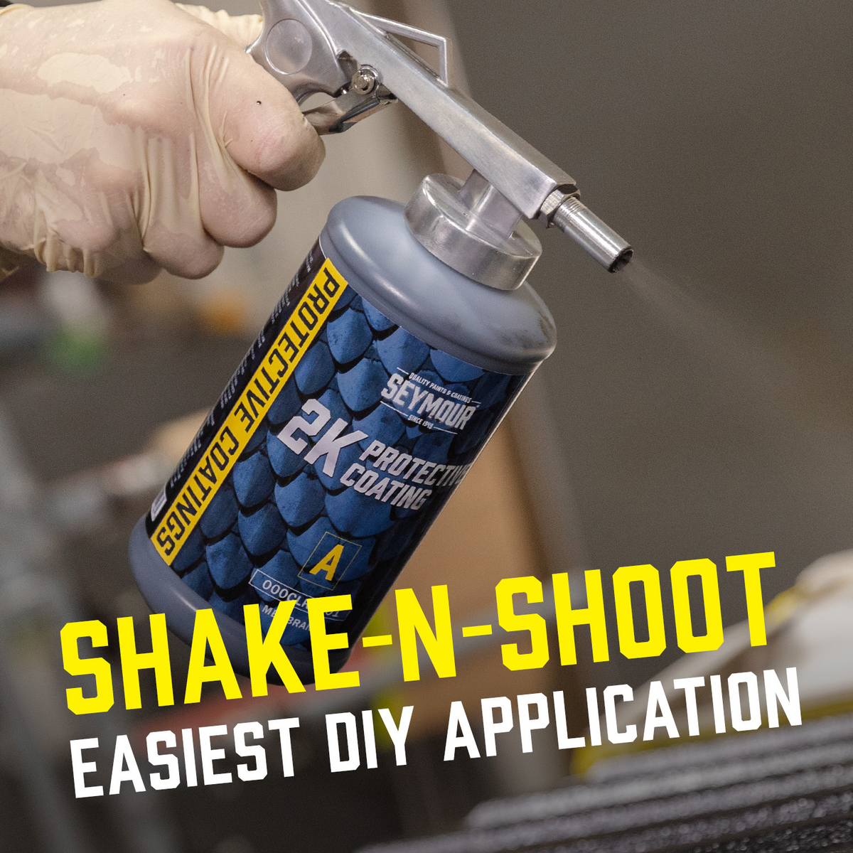 Seymour 2K Protective Coating Spray-On Kit - Black