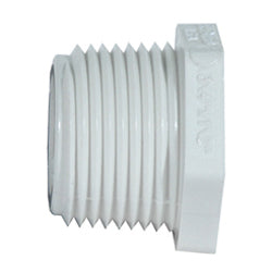 1 Inch x 3/4 Inch Mipt x Fipt Sch 40 White Pvc Type 1 Flush Reducer Bushing