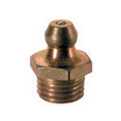 3/8-24 Zinc Yellow Steel Straight Standard Shank Heritage Hydraulic Grease Fitting