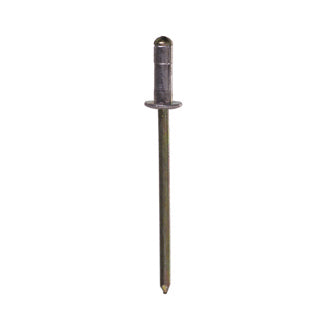 0.460 - 0.250 Inch Grip 1/8 Inch Dia x 0.375 Inch Aluminum Standard Flange Dome Head Multi-Grip Blind Rivet