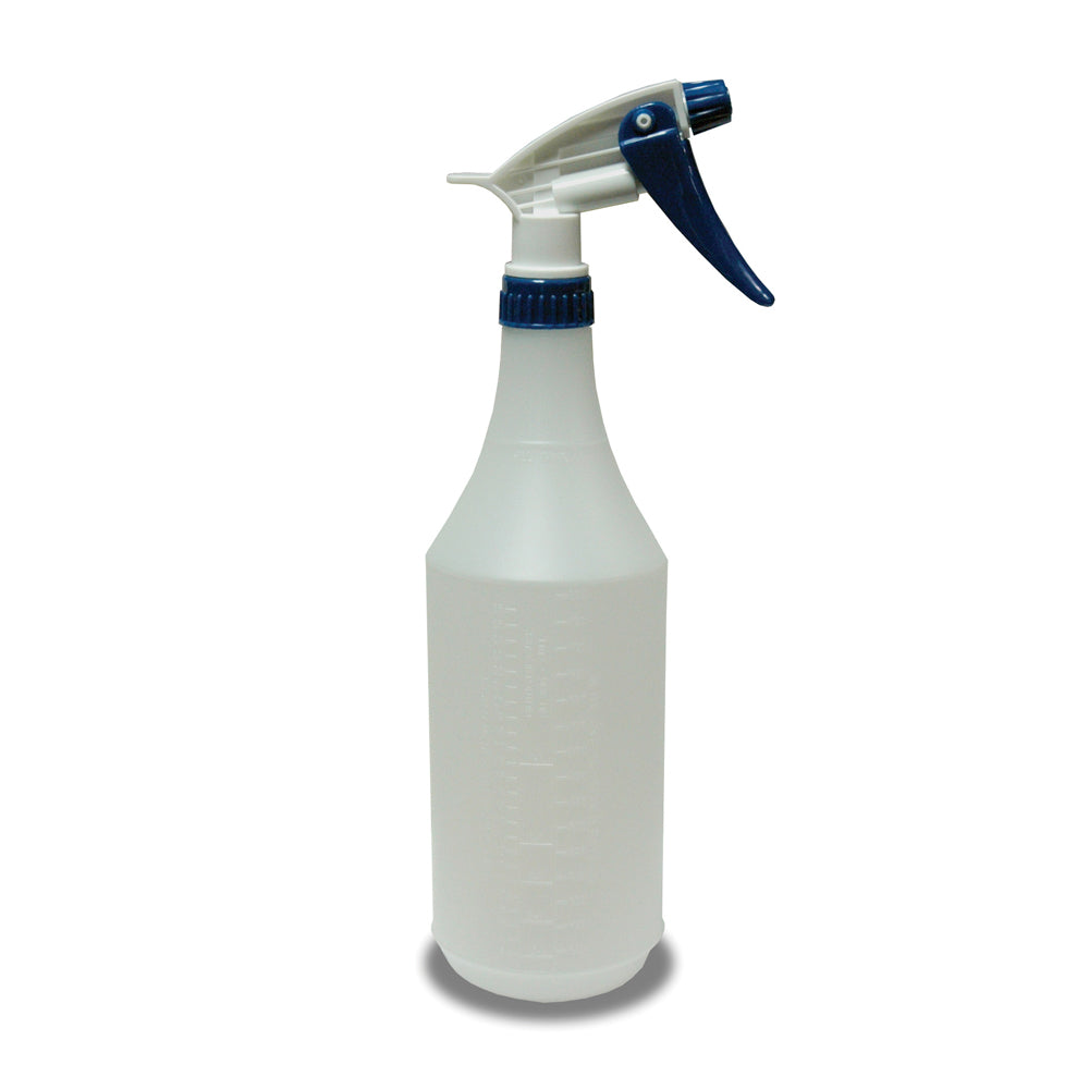 32 Fl oz Plastic Spray Bottle White With Blaster Trigger