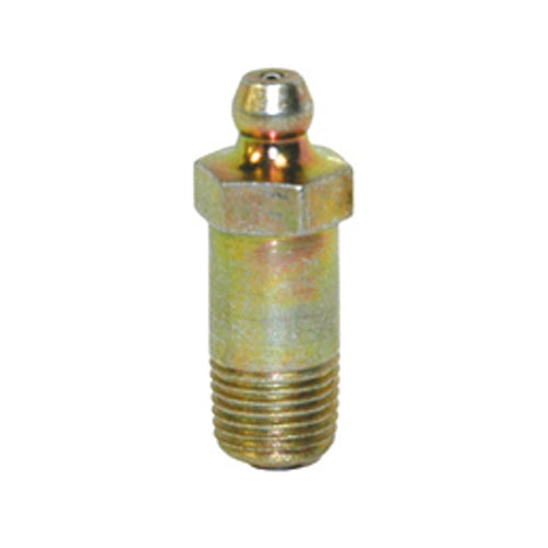 1/8-27 Zinc Yellow Steel Straight Extra Long Shank Heritage Hydraulic Grease Fitting