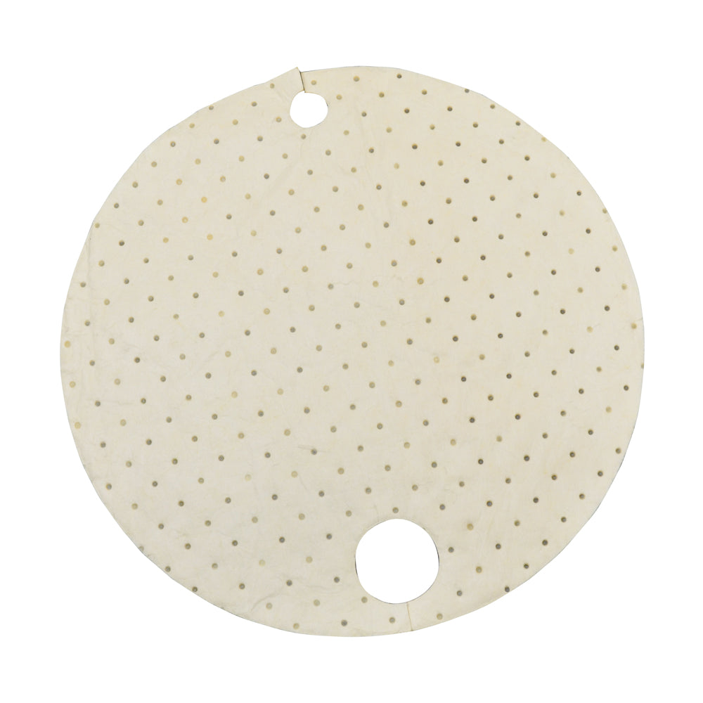 Oil Only Drum Top Blue Heavy Weight Absorbent Pad- External Diameter 22"
