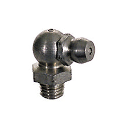 1/4-28 Passivated Stainless Steel 90 Degree Standard Shank Vanguard Hydraulic Grease Fitting