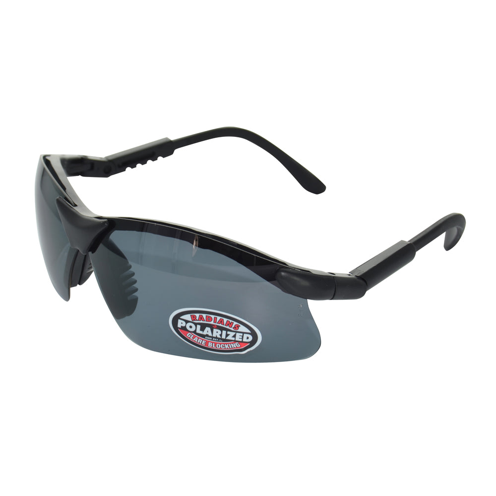 Smoke Lens Black Frame Polycarbonate Revelation Polarized Safety Eyewear