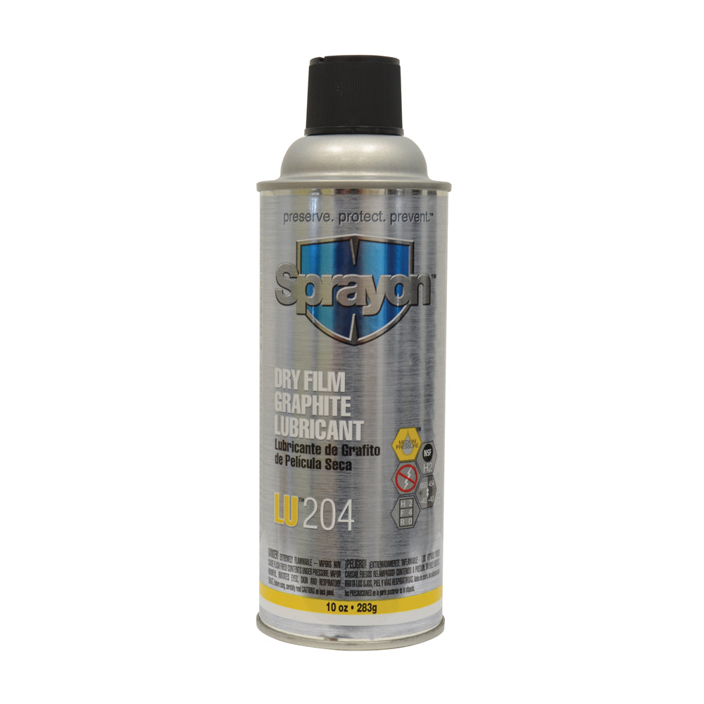 Sprayon LU204 Dry Film Graphite Lubricant - 10 Oz Net Wt. Aerosol