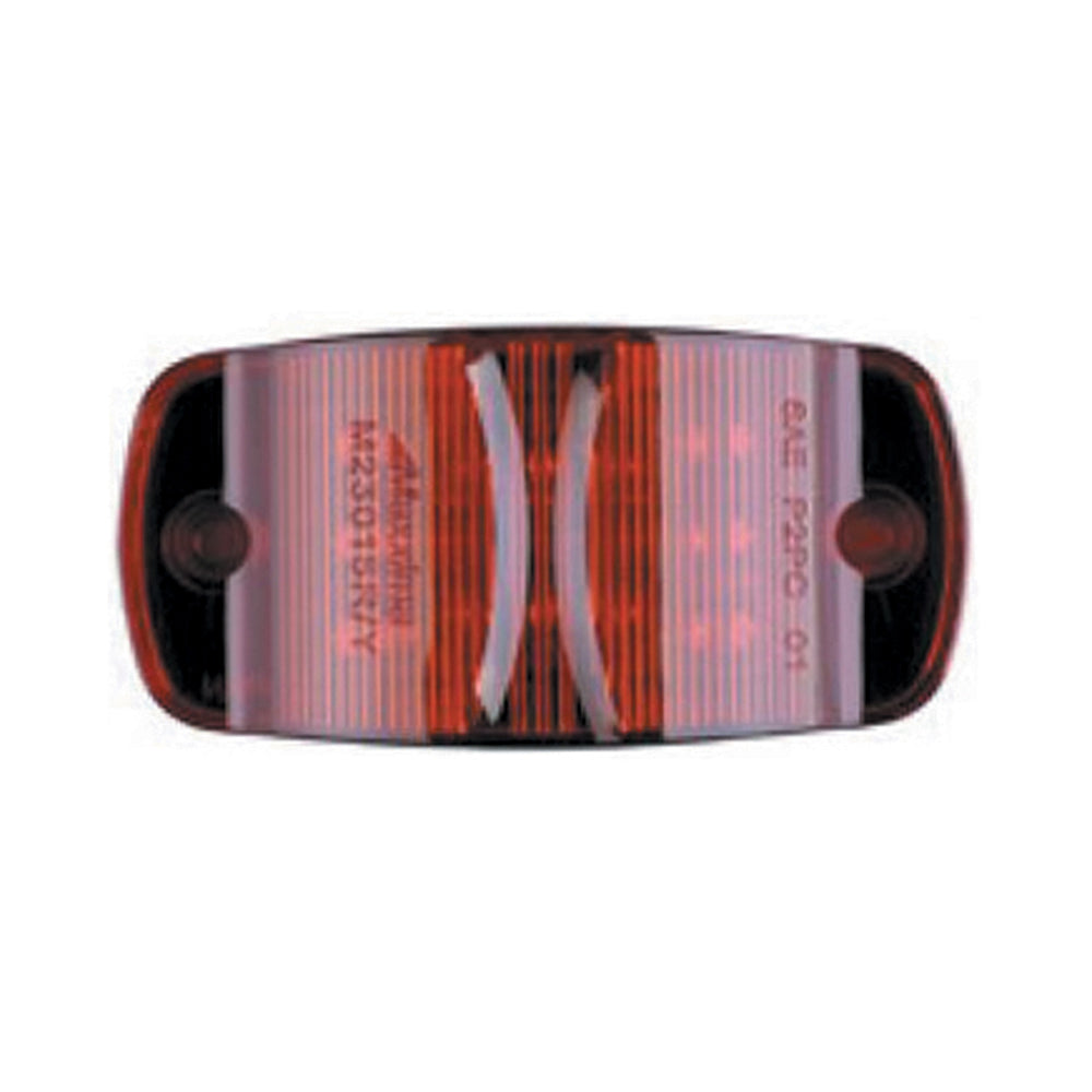 4 Inch x 2 Inch Bullseye Combination Led Clearance Marker Red