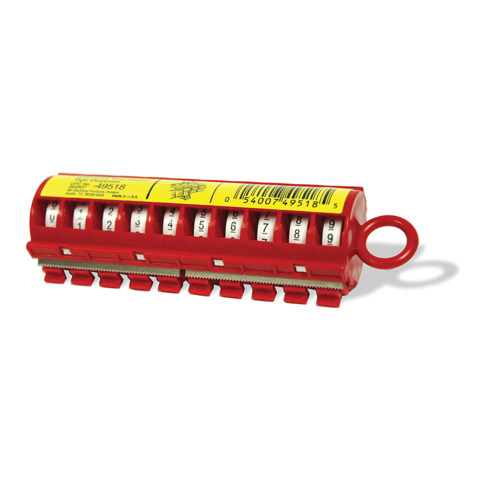3M and Scotch Code Wire Marker Tape Dispenser With Markers