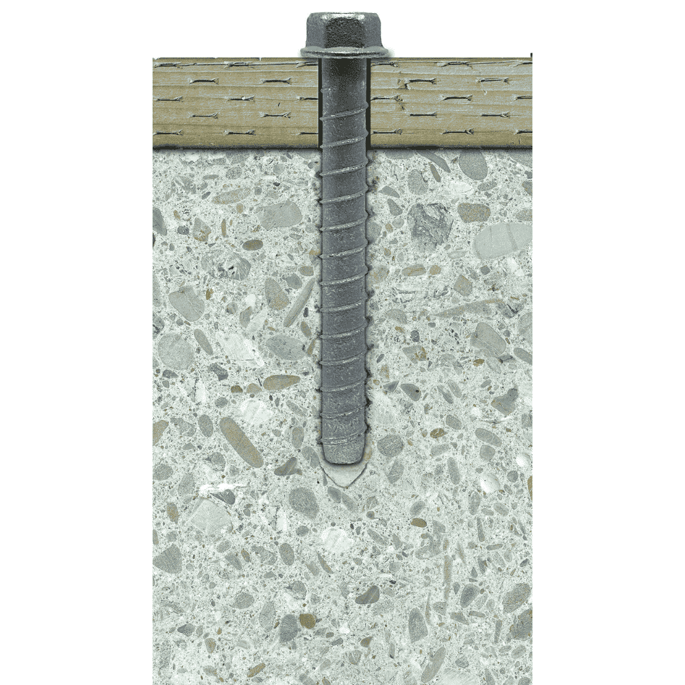 1/2 Inch x 4 Inch Mech. Galv Titen HD Concrete and Masonry Screw Anchor
