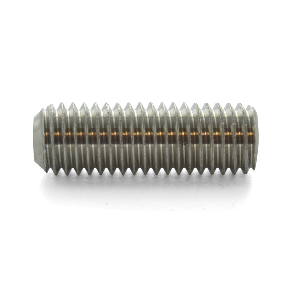 M10 x 1.5 x 30 mm Coarse Plain 18-8 (A2-70) Stainless Steel Din 916 Cup Point Socket Head Set Screw
