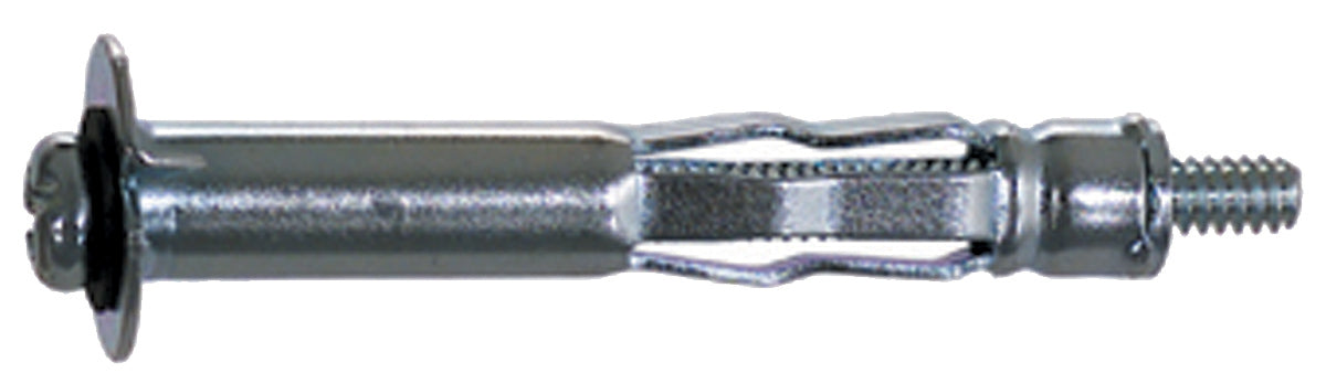 Short 3/16 Inch x 2-1/4 Inch Cold-Rolled Steel Light Duty Standard Hollow Wall Anchor