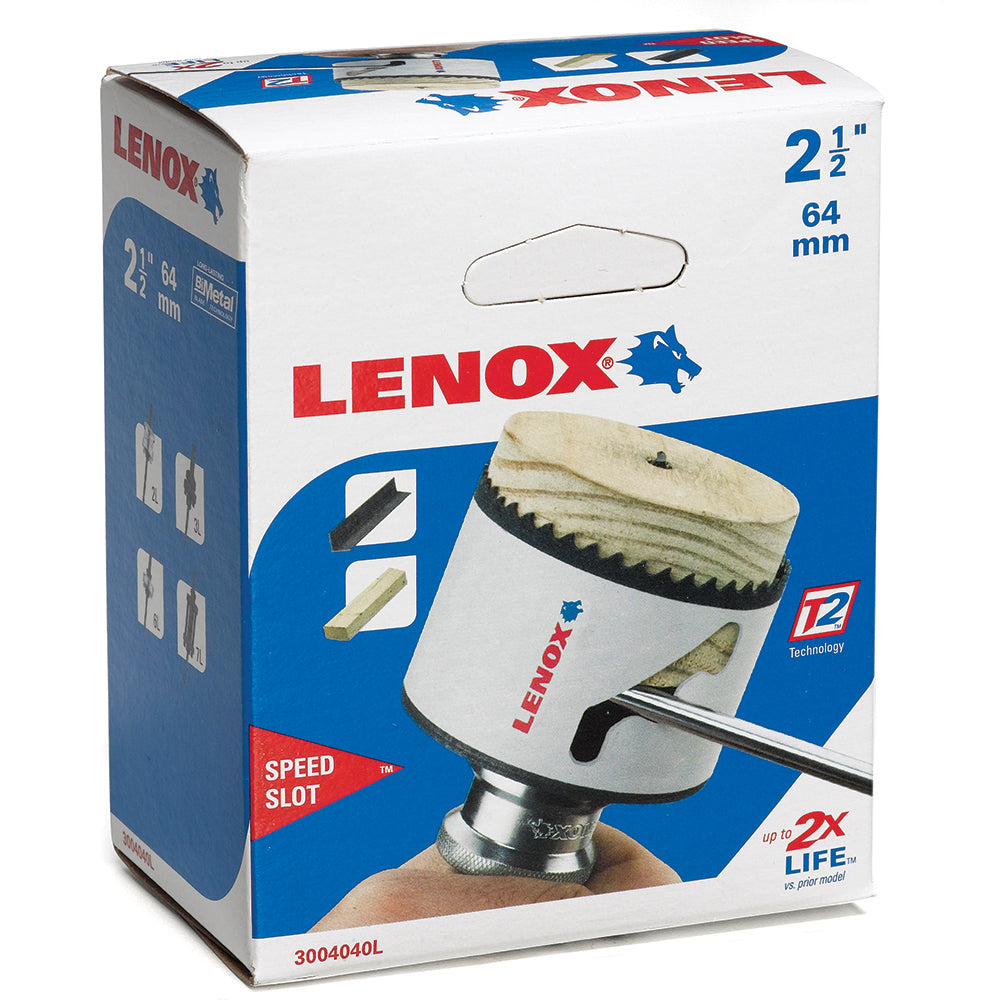2-1/2 Inch x 1-1/2 Inch Bi-Metal Speed Slot Hole Saw Lenox