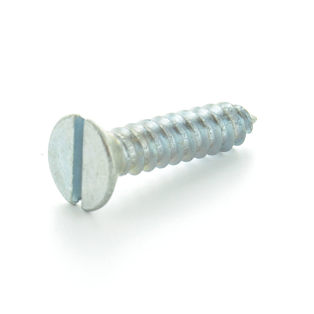 #6 x 1/2 Inch Zinc Plated Alloy Steel Flat - Countersunk Head Type-Ab Self-Tapping Sheet Metal Screw