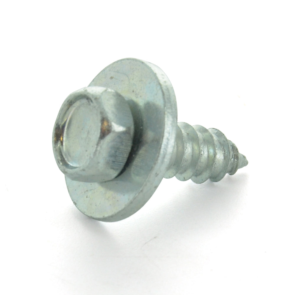 M4.8 x 1.61 x 19 mm Black Oxide Steel Hex Head Self-Tapping Sheet Metal Screw With Sem Washer