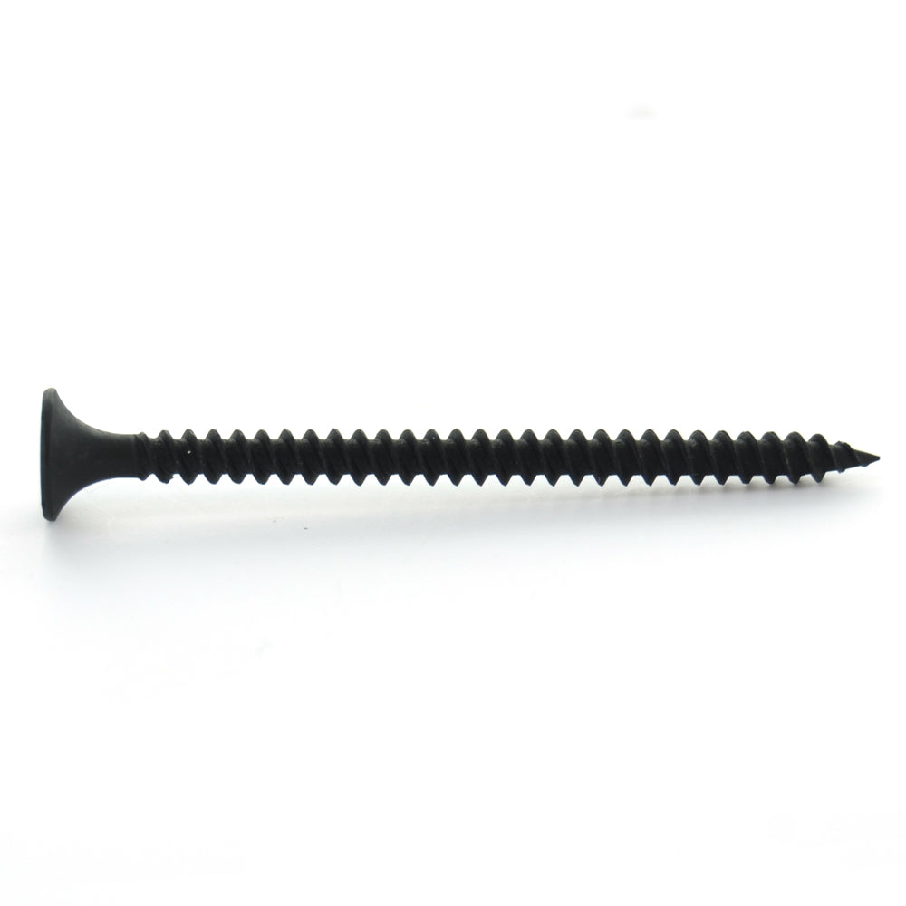 #6 x 1-1/8 Inch Fine Sharp Point #2 Phillips Drive Bugle Head Black Phosphate Steel Drywall Screw