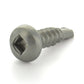 #10 x 1/2 Inch Passivated & Waxed 410 Stainless Steel #3 Point Pan Head Self-Drilling Tek Screw