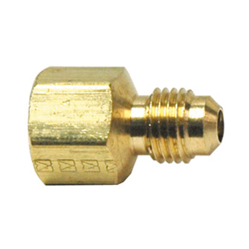 3/8 Inch x 1/4 Inch Lead Free Brass SAE 45 Degree Flare Female Connector