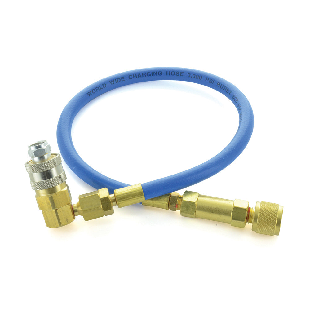 R-134a hose/coupler with BigEZ™ adapter & purgefitting