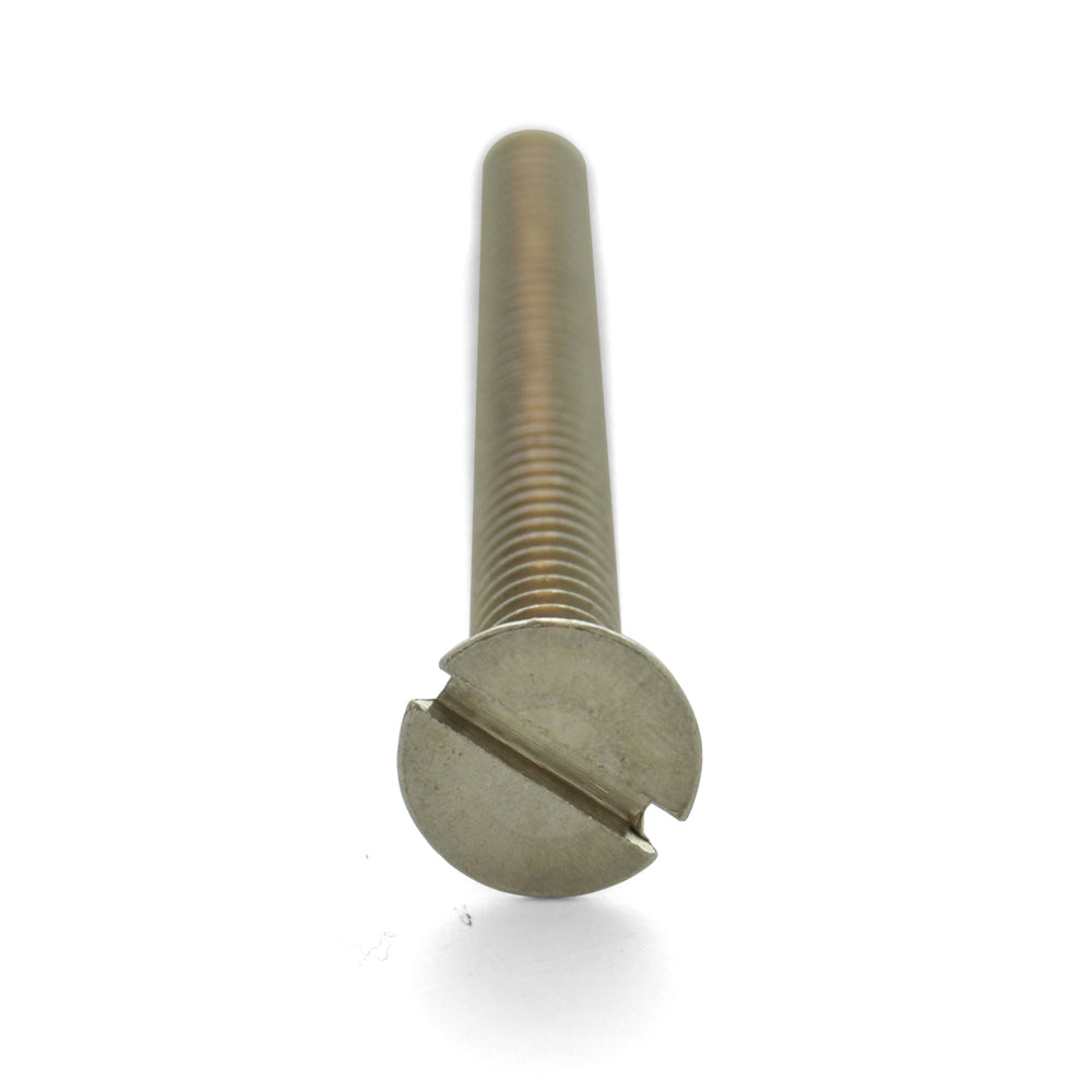 #6-32 x 3/4 Inch Coarse Plain 18-8 (A2) Stainless Steel Slotted Drive Flat Countersunk Head Machine Screw