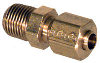 1/16 Inch x 1/4 Inch Brass Poly-Fit Flareless Tube Male Connector