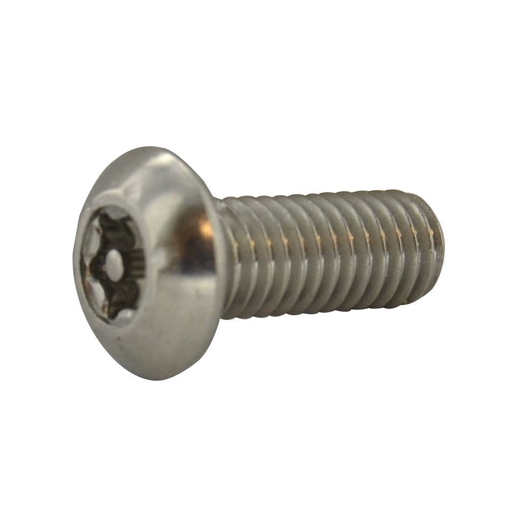 #10-32 x 1/2 Inch Stainless Steel Torx Pin Button Head Tamper Resistant Machine Screw