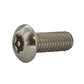#10-32 x 1/2 Inch Stainless Steel Torx Pin Button Head Tamper Resistant Machine Screw