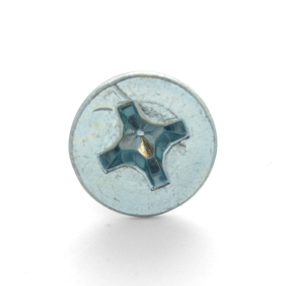 M6 x 1 x 25 mm Coarse Class 4.8 Zinc Plated Steel Phillips Drive Flat Countersunk Head Machine Screw